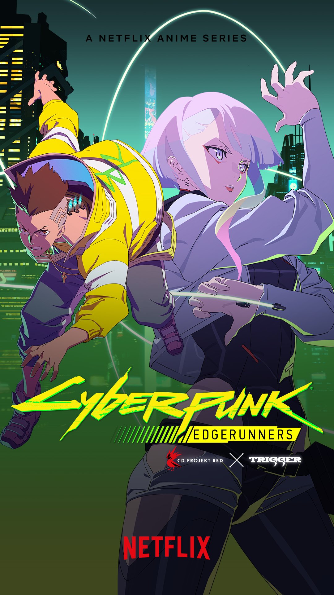 Cyberpunk Edgerunners Series Poster 4K Ultra HD Mobile Wallpaper