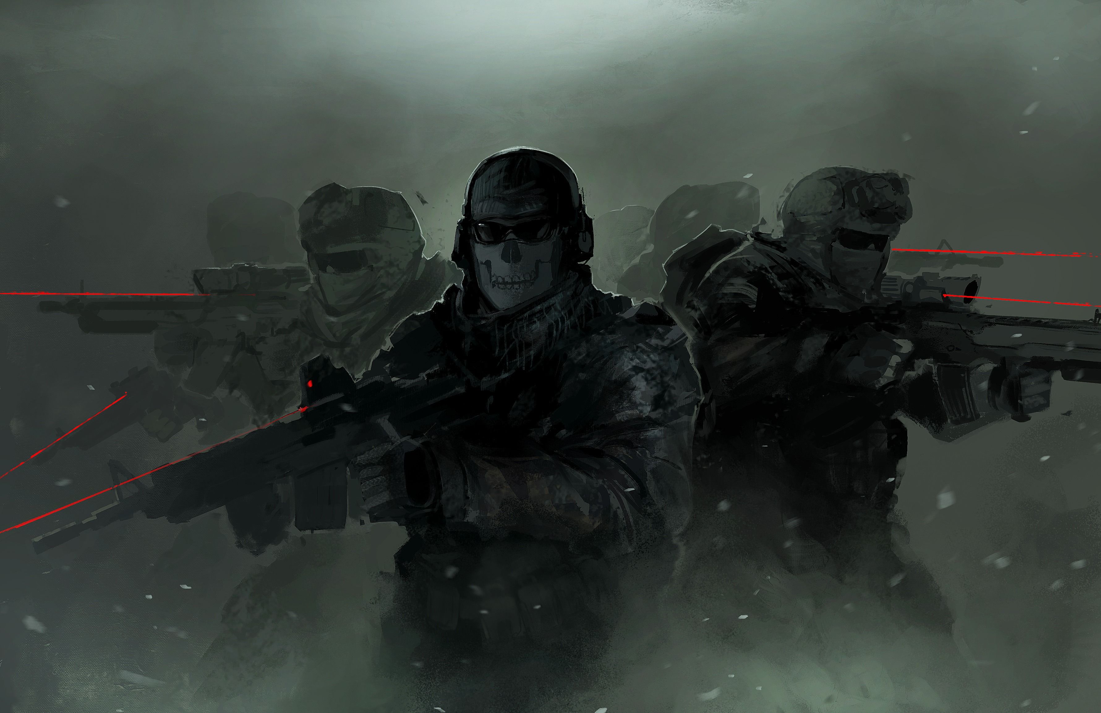 Скачать обои солдаты, ghost, Activision, Infinity Ward, Call of Duty: Modern Warfare раздел игры в разрешени. Call of duty ghosts, Call of duty, Modern warfare