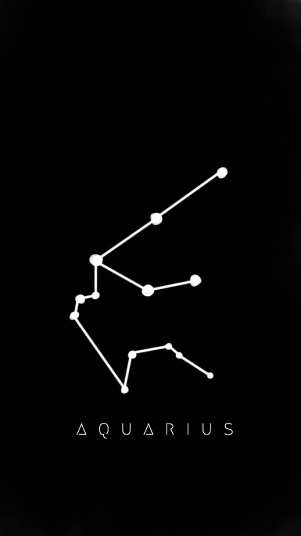 Download Aquarius Zodiac Black And White Wallpaper
