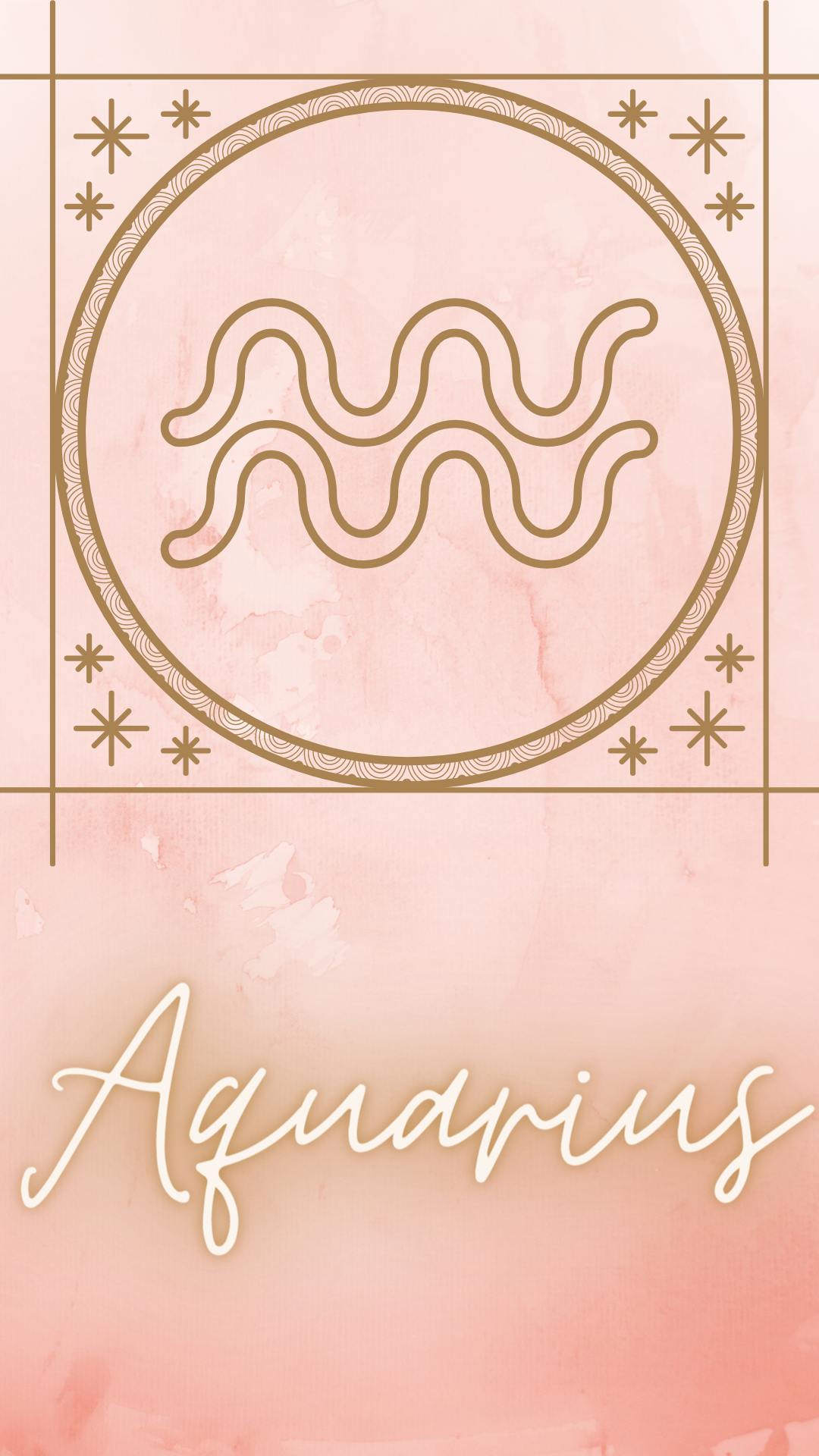Aquarius Zodiac Phone Wallpaper/ Background. iPhone wallpaper, Aquarius aesthetic, Phone background wallpaper
