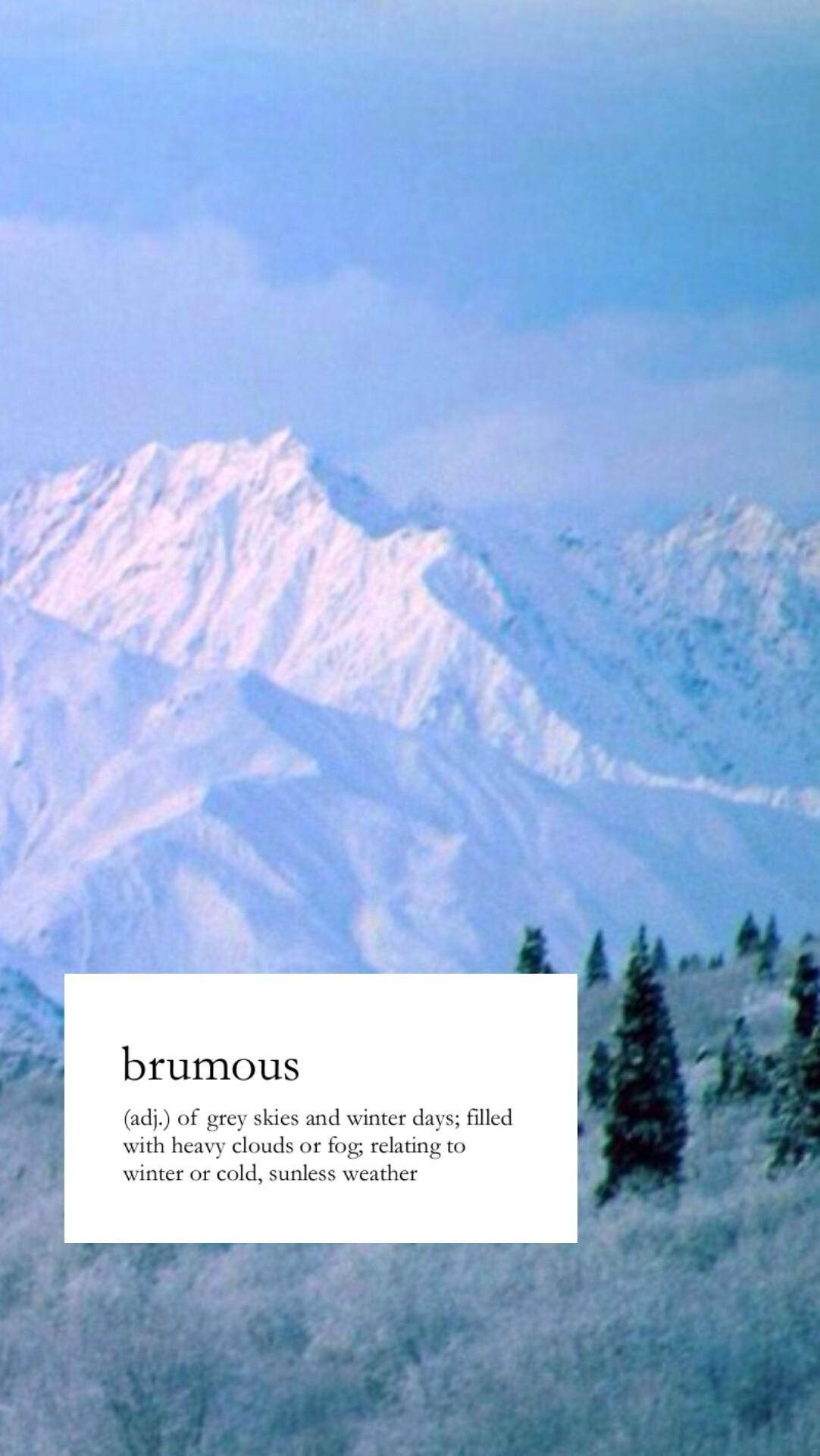 Download Grunge Aesthetic Word Brumous Wallpaper