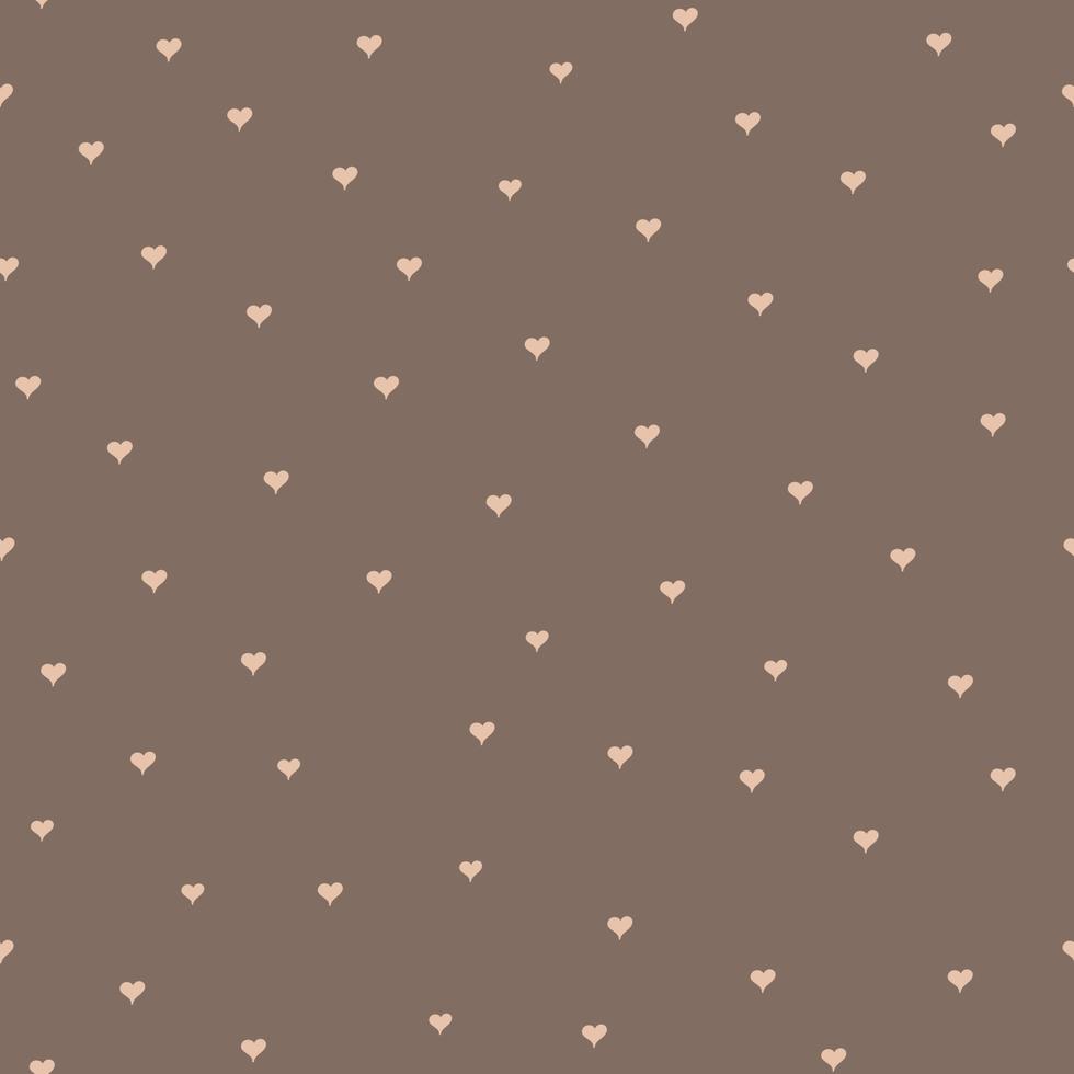 Small hearts on dark background seamless pattern Cute little hearts in seamless pattern