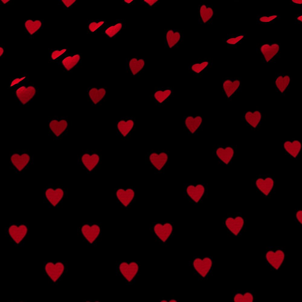 All Black Red Heart Wallpaper