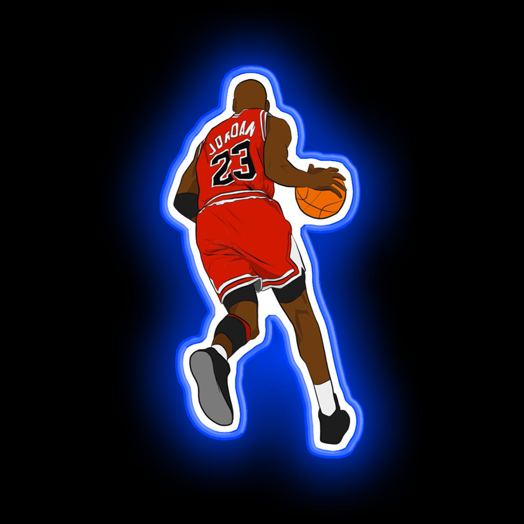 Michael Jordan neon signs. Michael Jordan led lights