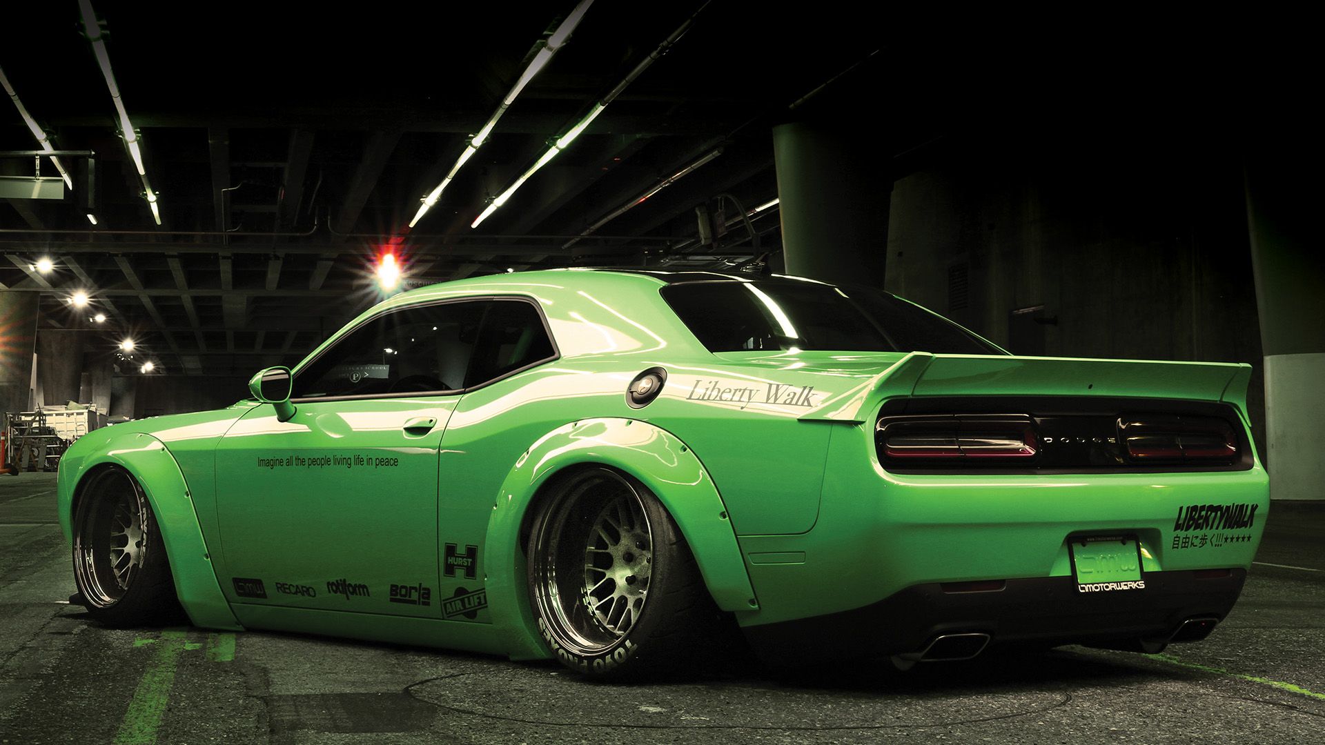 Dodge Challenger Demon Liberty Walk (PC wallpaper). Liberty walk, Dodge challenger hellcat, Dodge challenger custom