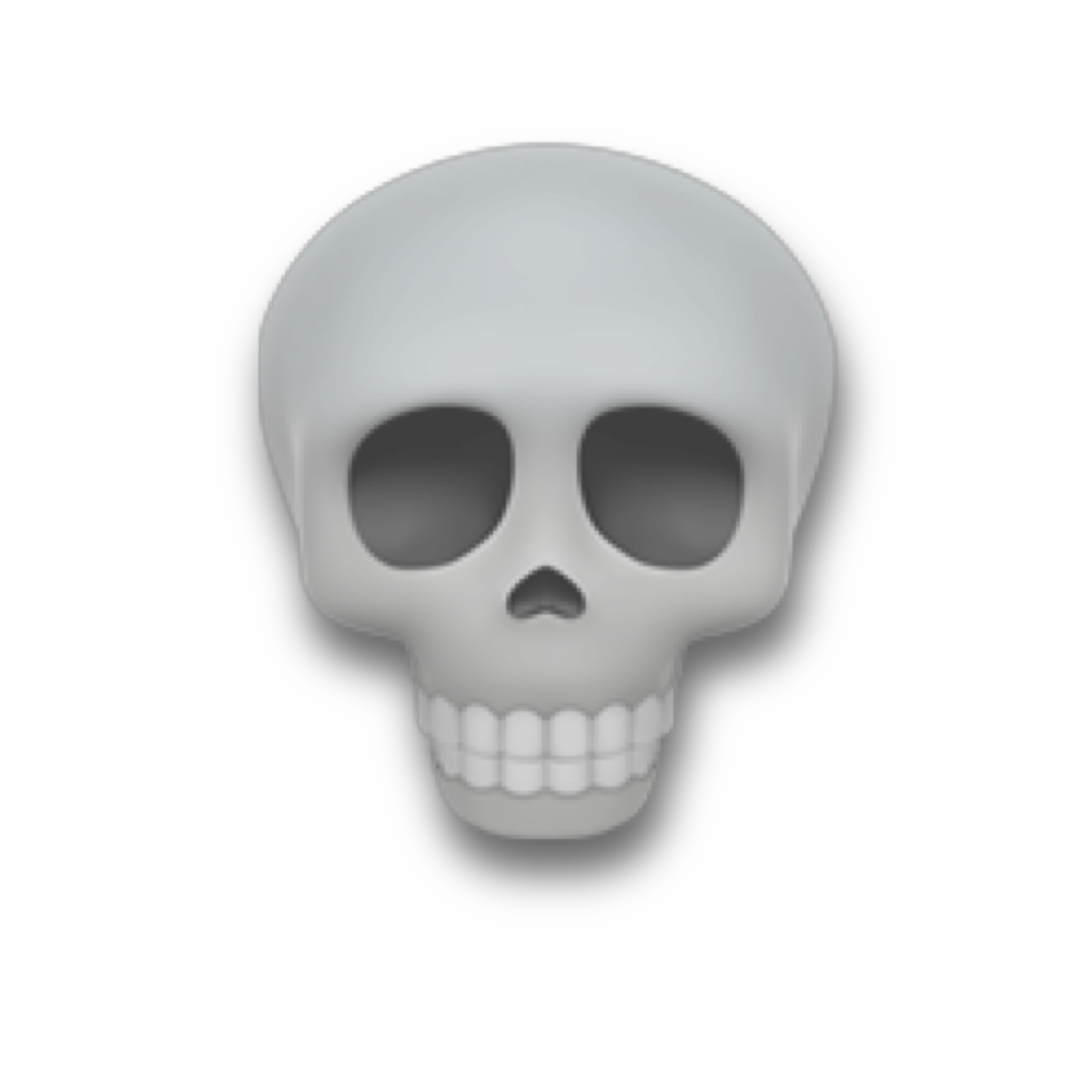 Skull Emoji PNG Image Transparent Background