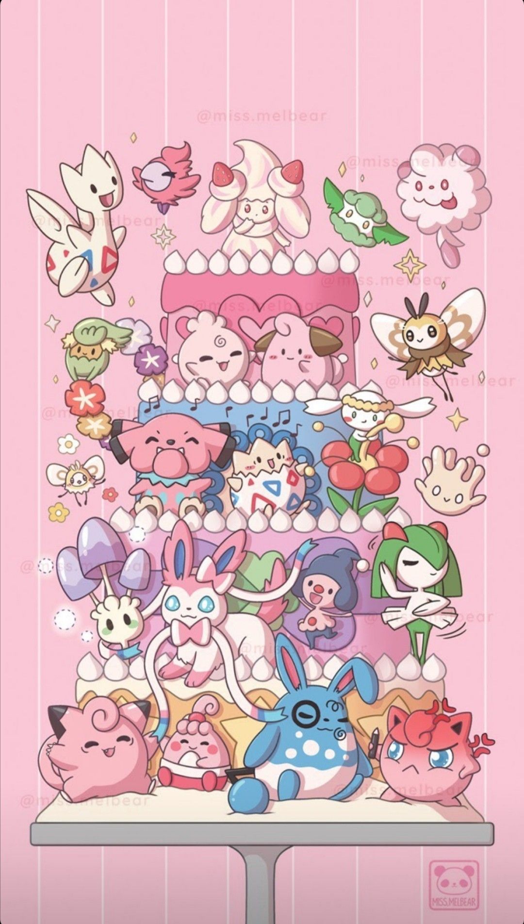 aesthetic pokemon } ✨ Fairy Edition ✨. Pokemon fairy, Cute pokemon wallpaper, Pokemon eevee