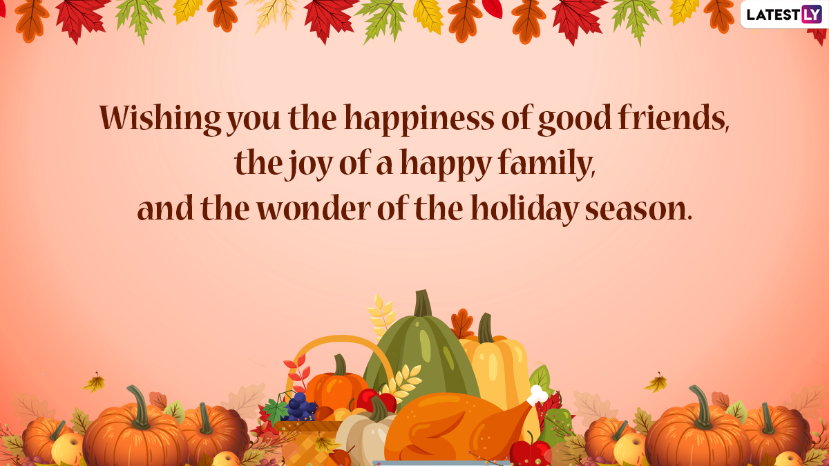 Thanksgiving Day 2021 Greetings: Send Wishes, Image, WhatsApp Messages, HD Wallpaper & SMS to Family and Friends on Turkey Day