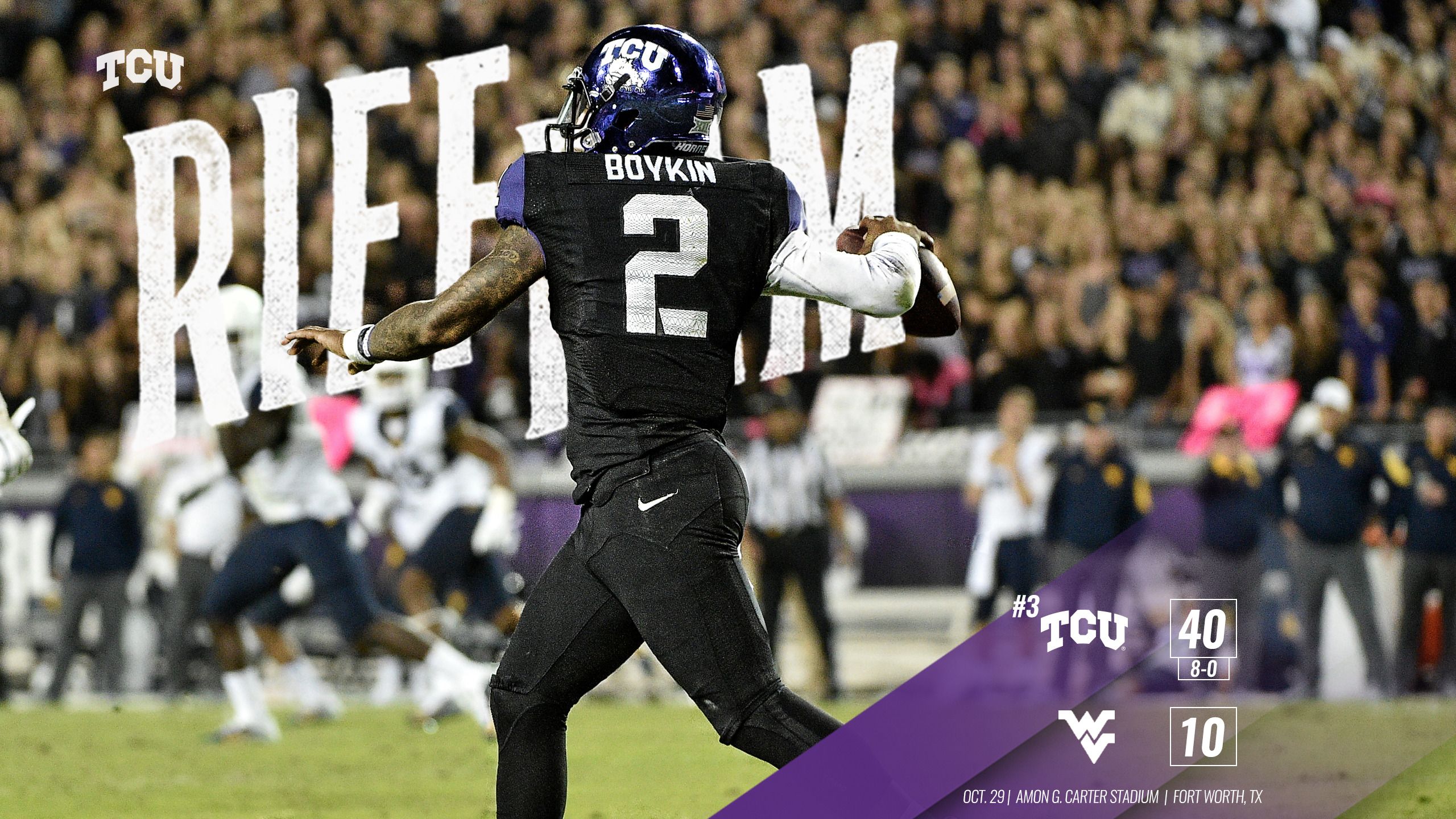 TCU vs. West Virginia Wallpaper. Tcu, Tcu horned frogs, West virginia