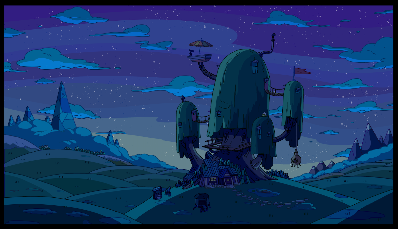 Adventure Time on Cartoon Network, Background Paint