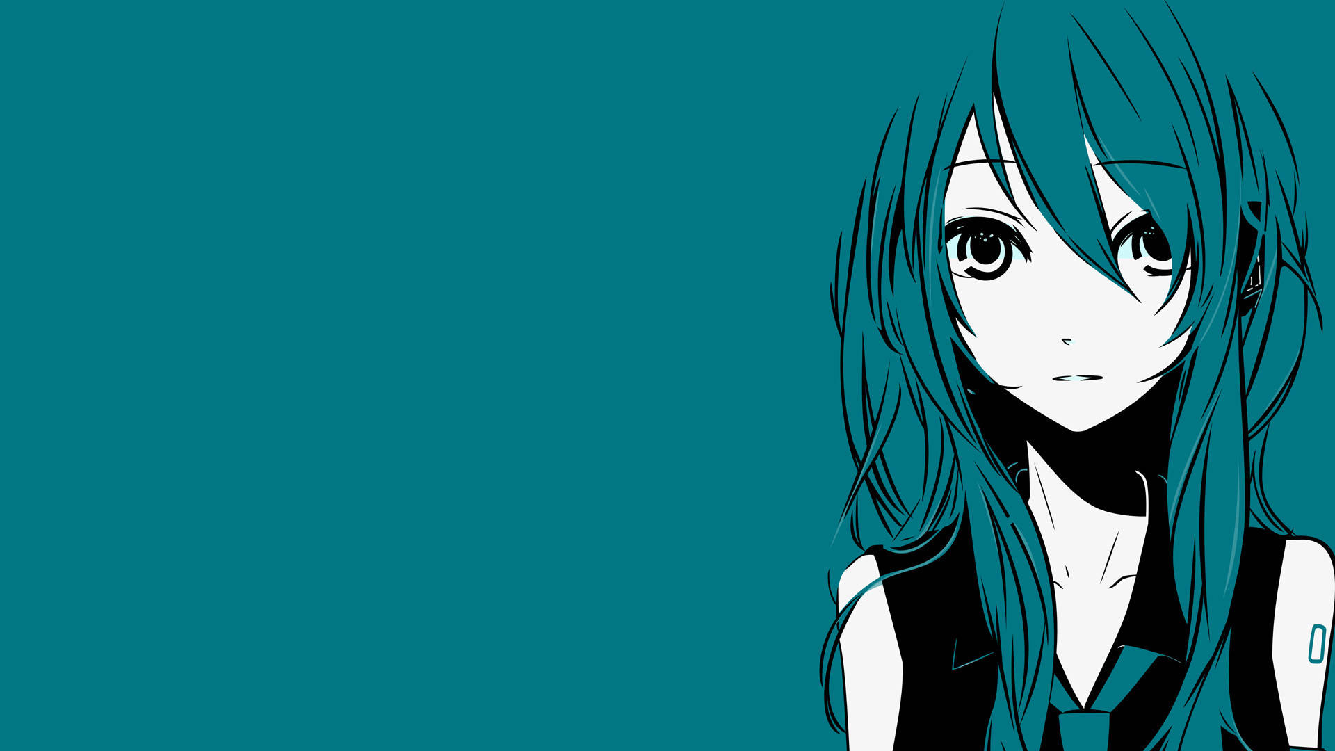 Download Blue Haired Girl Anime Pc Wallpaper