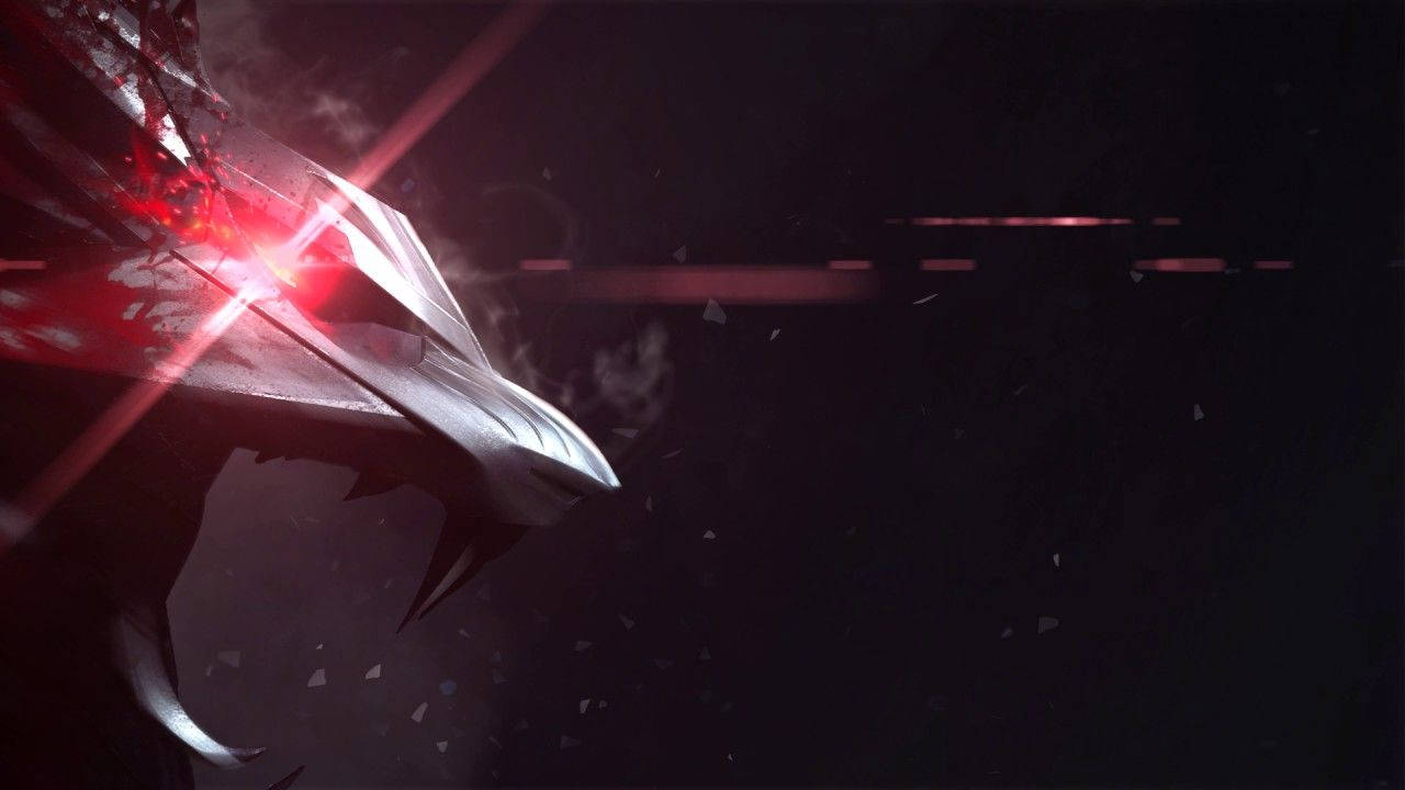 Download The Witcher White Wolf Logo Wallpaper