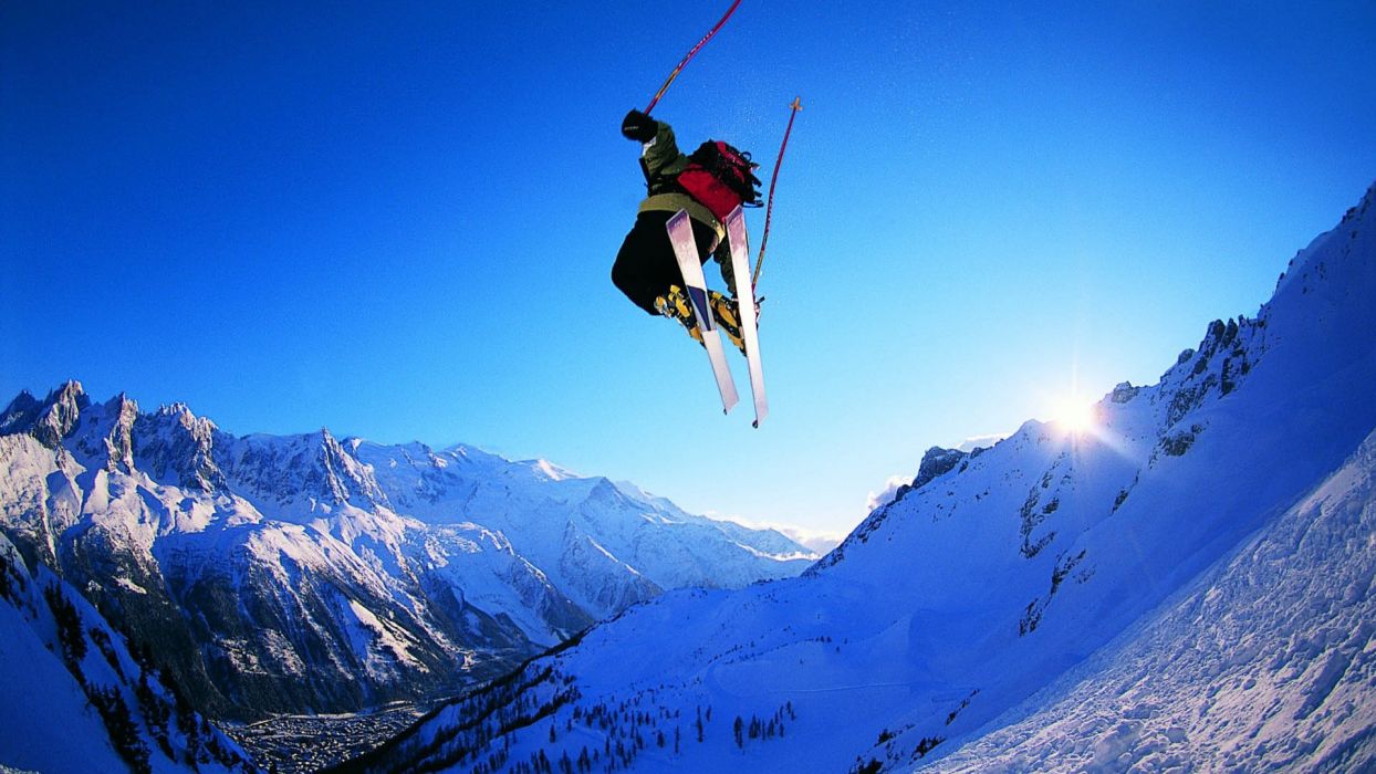SKIING winter snow ski mountains wallpaperx1080