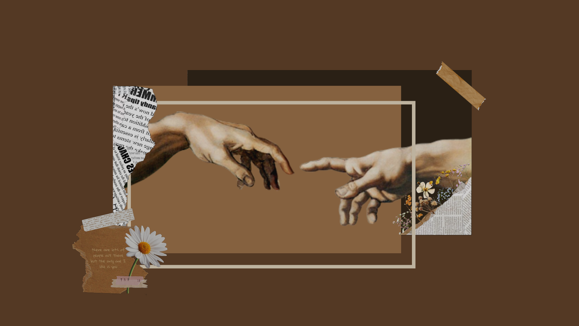 Brown aesthetic pc. Wallpaper