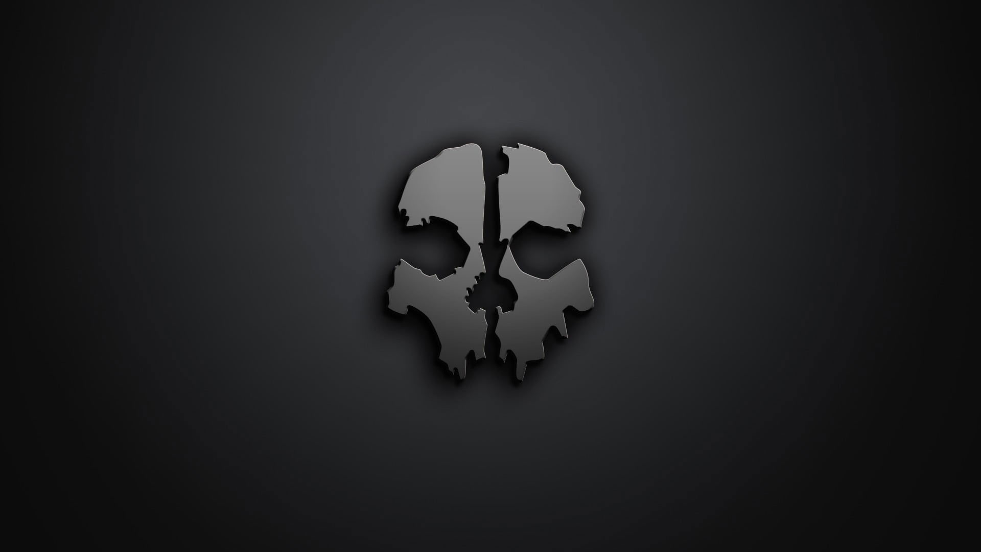 Gray Skull Symbol Wallpaper, Minimalism, Call Of Duty • Wallpaper For You