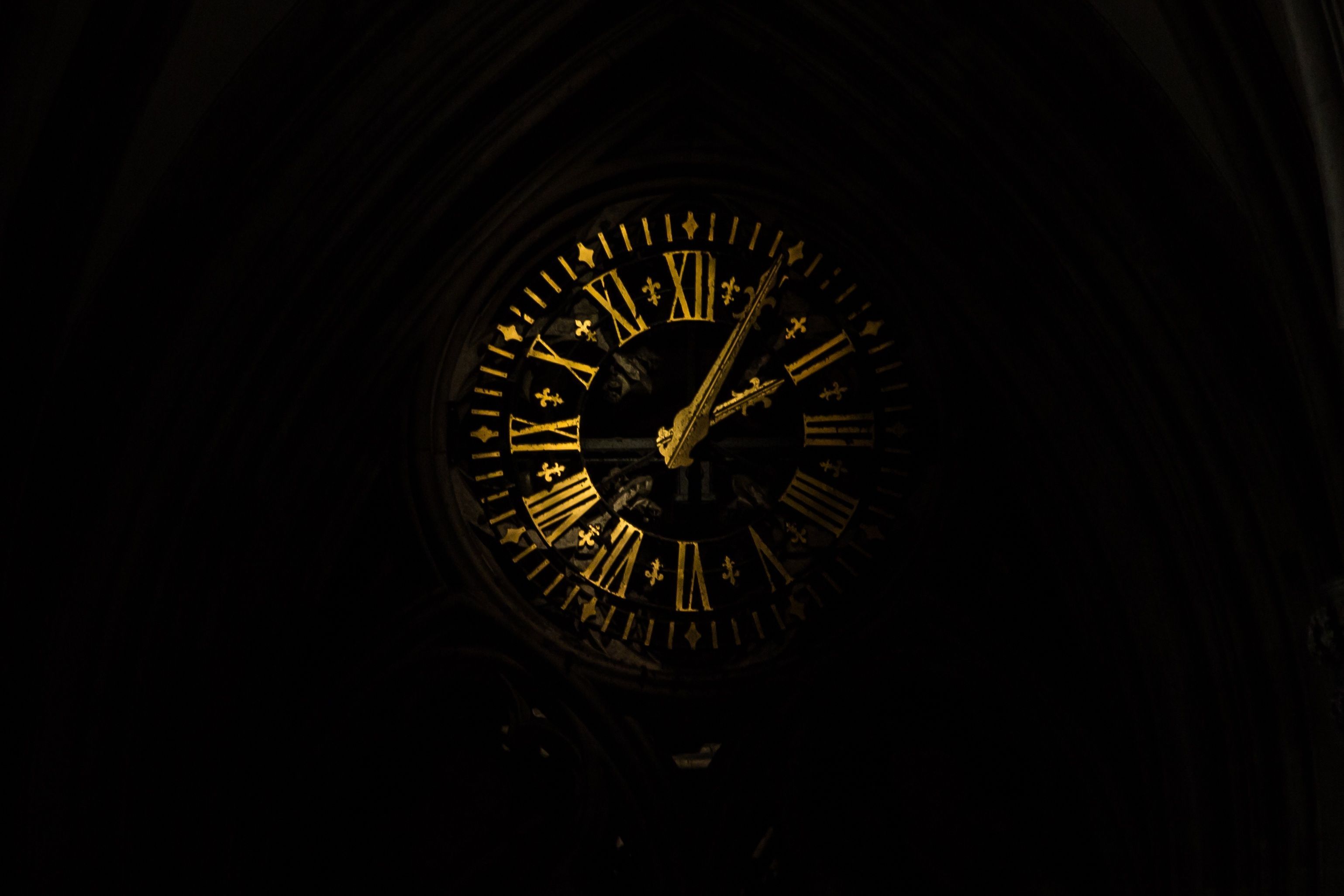 Dark Clock Wallpaper Free Dark Clock Background