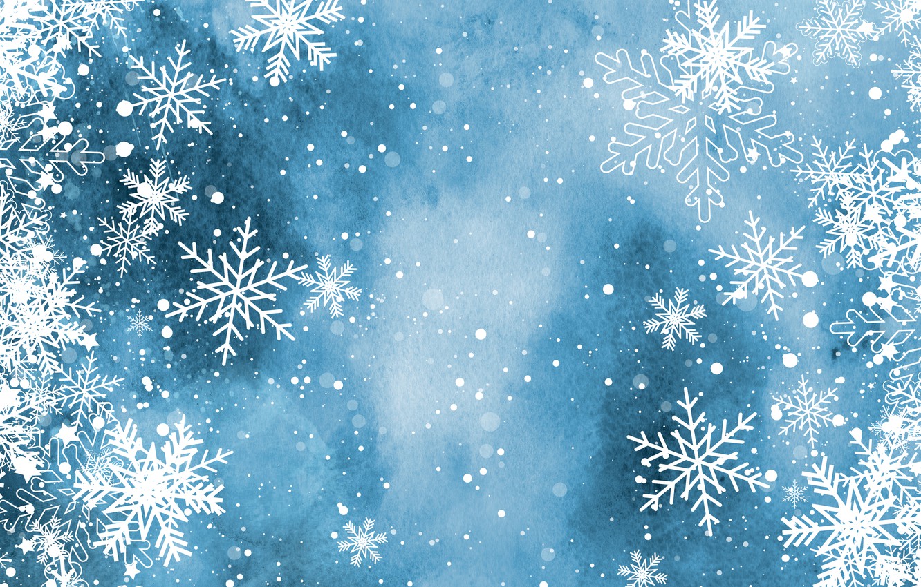 Wallpaper winter, snow, snowflakes, background, Christmas, winter, background, snow, snowflakes image for desktop, section текстуры
