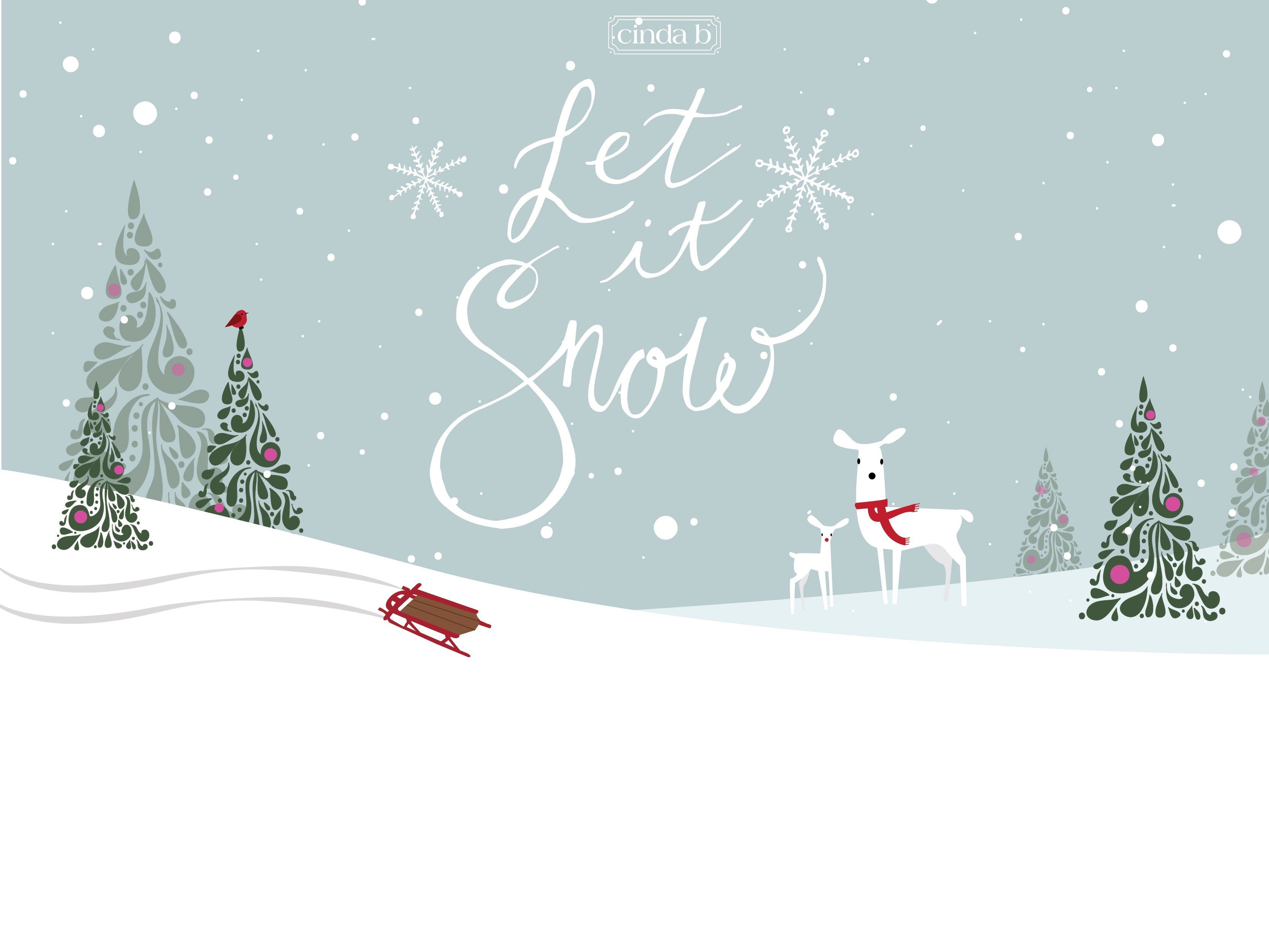 Let It Snow Wallpaper