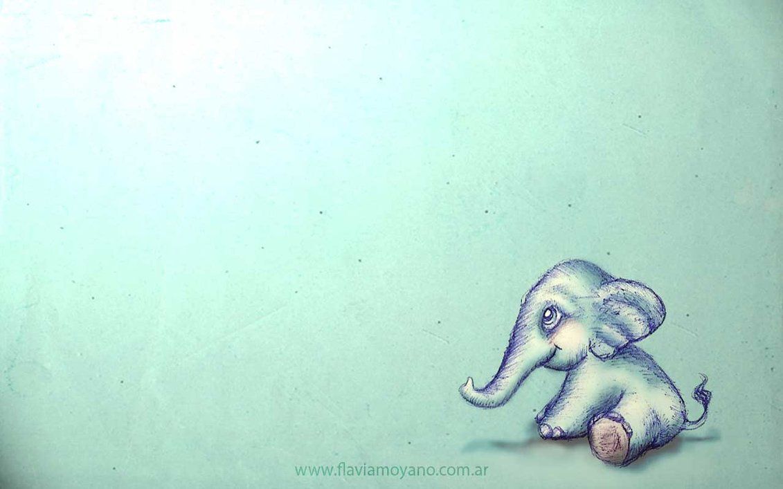 Cute Elephant Wallpaper