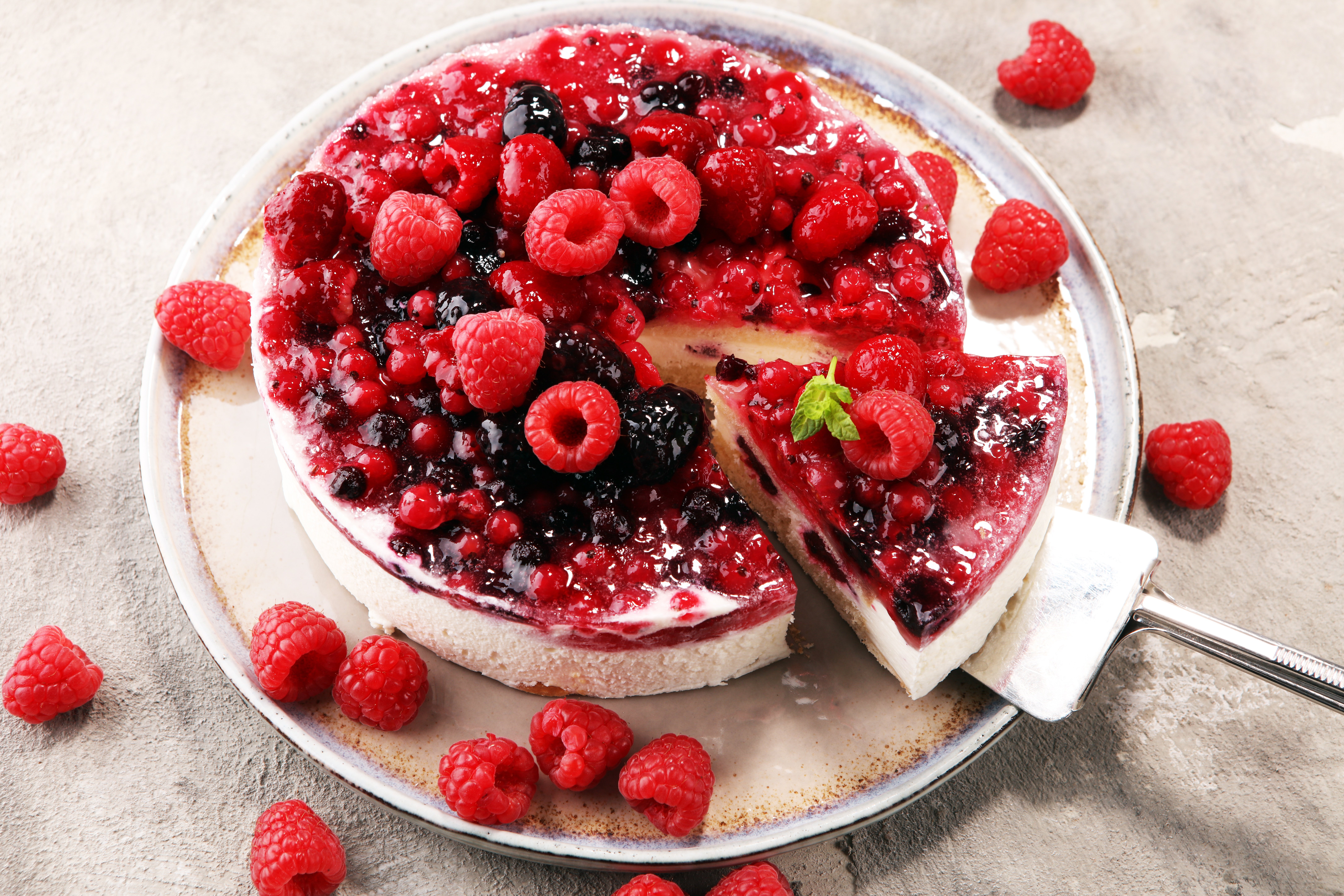 Raspberry, Fruit, Cake, Cheesecake, Pastry, Berry, Dessert Gallery HD Wallpaper