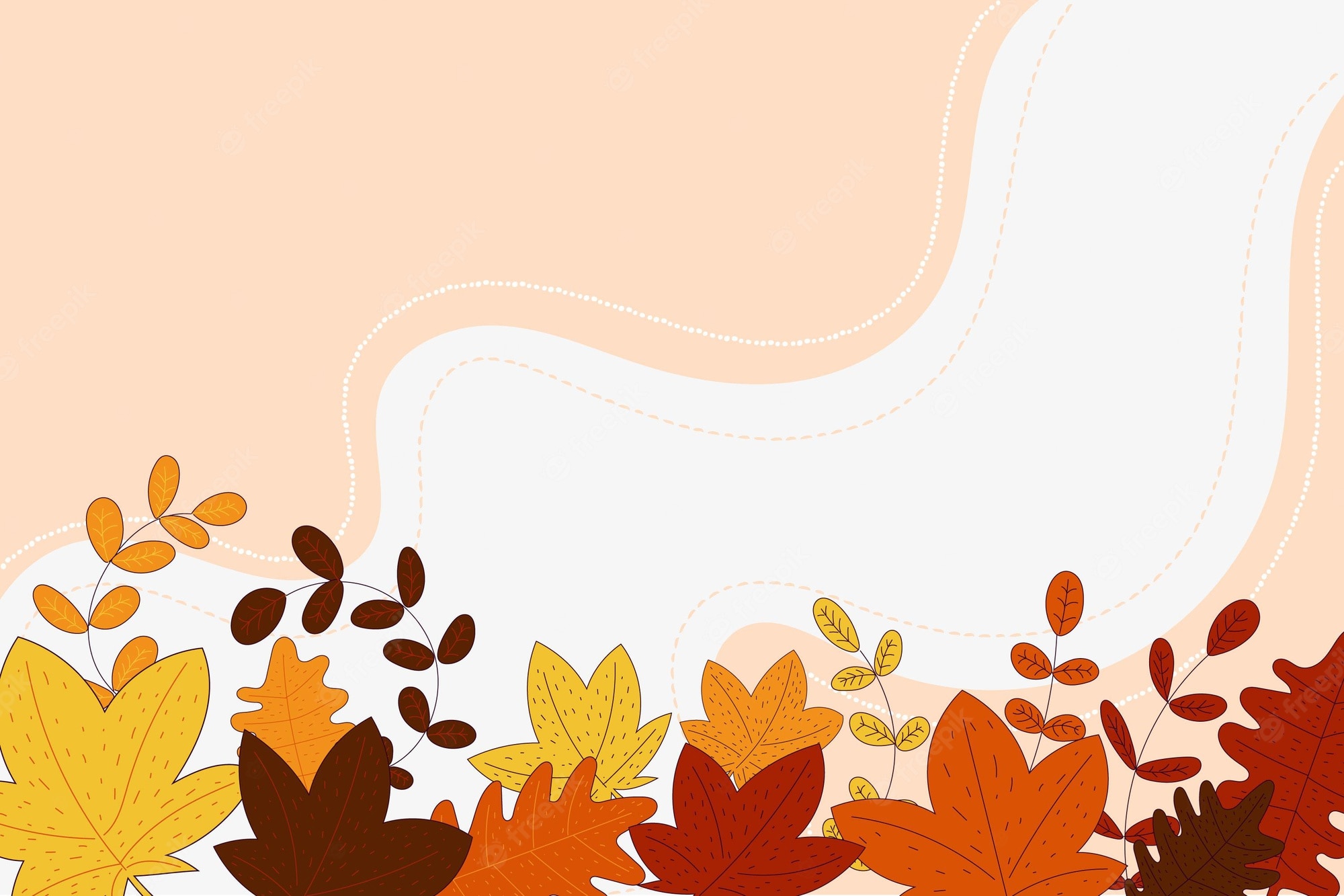 Autumn Leaves Cartoon Wallpapers - Wallpaper Cave