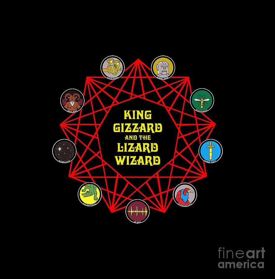 King Gizzard and The Lizard Wizard Digital Art by Carolyn C Kibler