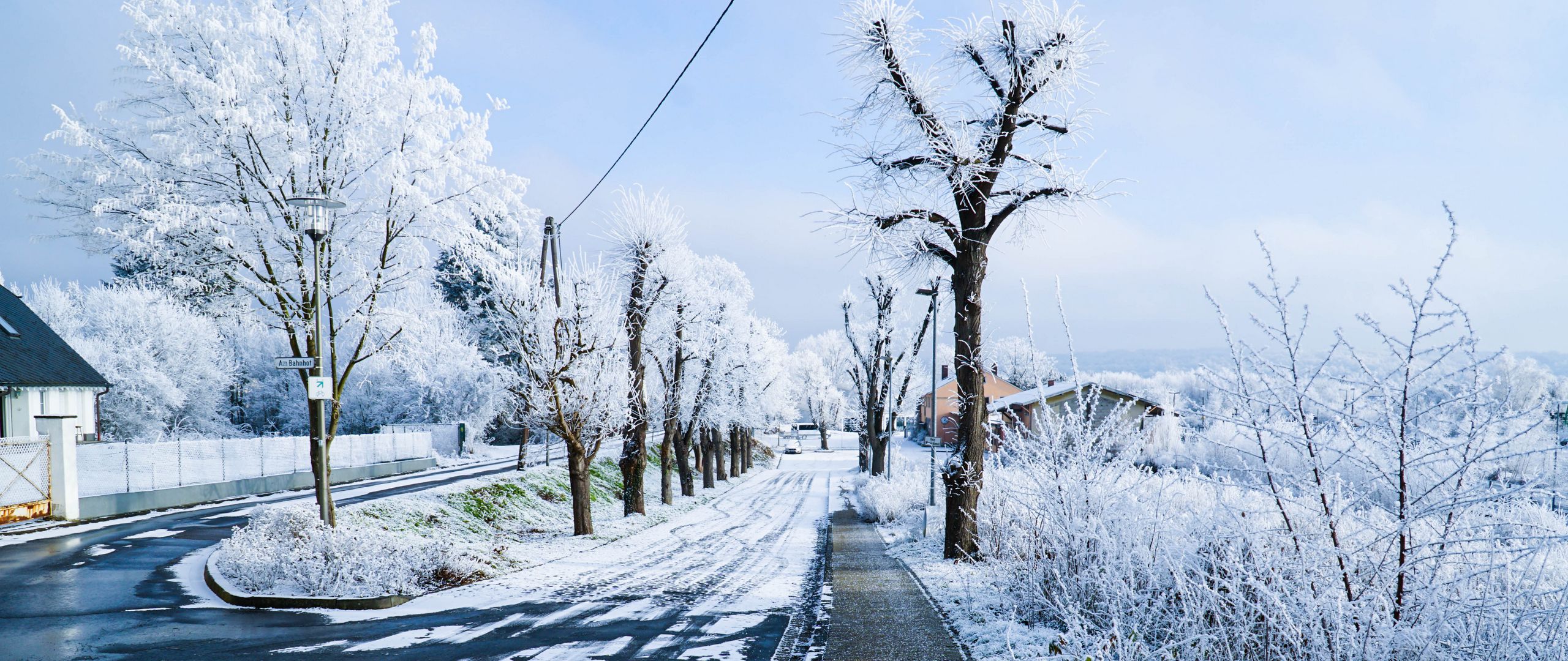 Winter City Road Wallpapers - Wallpaper Cave