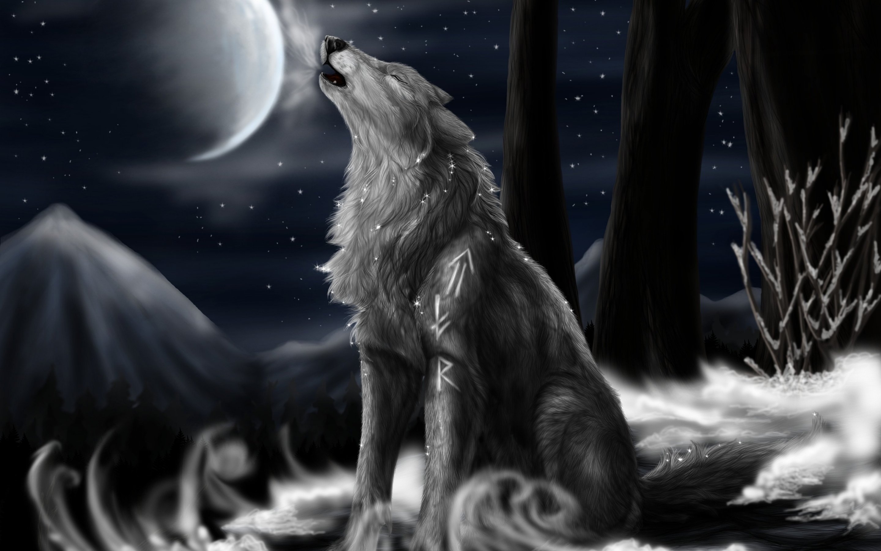 fantasy, Original, Art, Artistic, Artwork, Wolf, Wolves Wallpaper HD / Desktop and Mobile Background