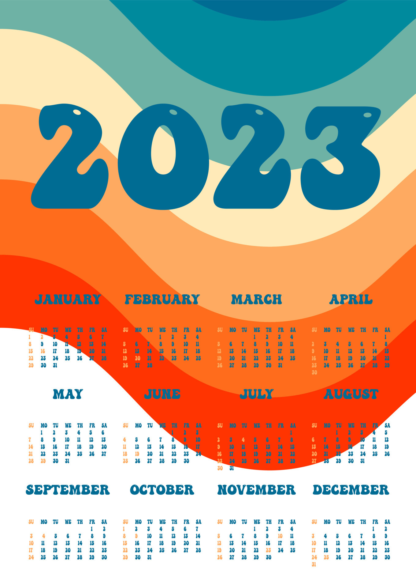 2023 Desktop Calendar Wallpaper Pastel Desktop Wallpaper 