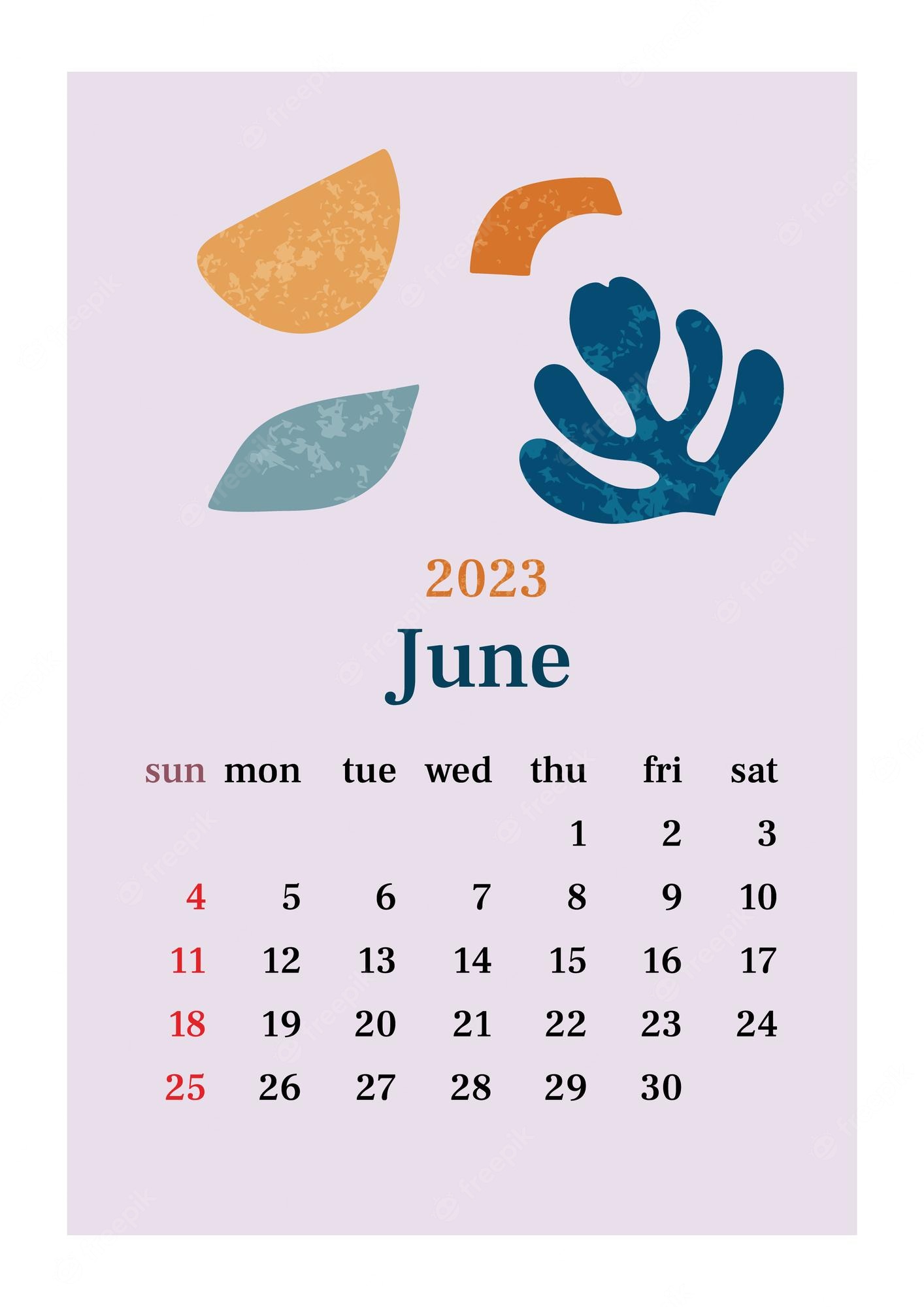 June 2023 Calendar Wallpapers Wallpaper Cave