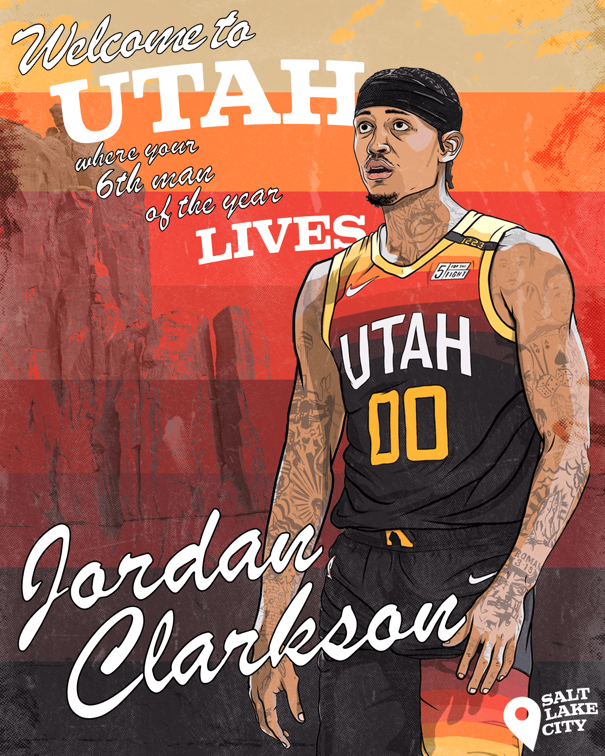 Jordan Clarkson Utah Jazz Wallpapers - Wallpaper Cave