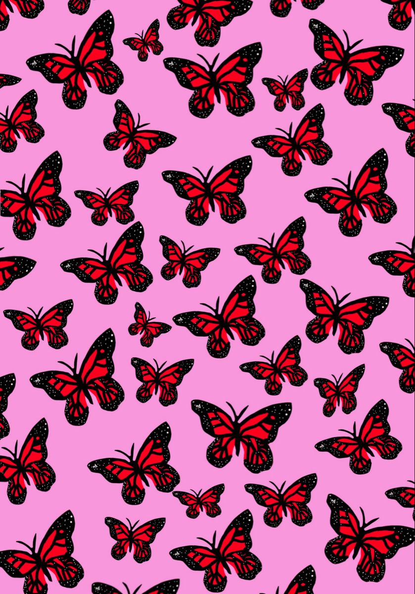 Red Butterfly iPhone Wallpapers Wallpaper Cave