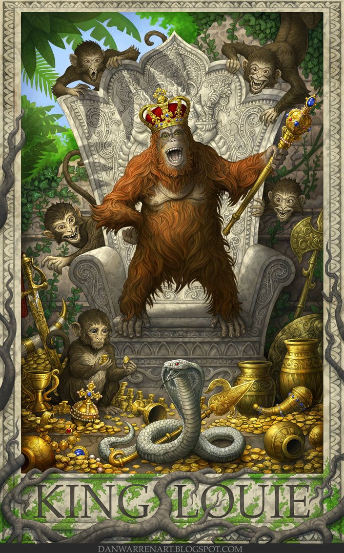Jungle Book- King Louie. Jungle book, King louie jungle book, Disney art