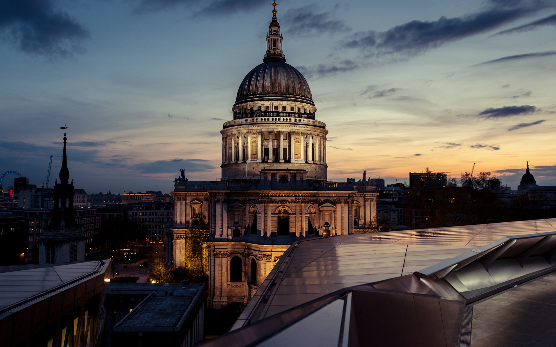 england, Night, St, Pauls, Cathedral, England, London, London, Night, Uk, Sunset Wallpaper HD / Desktop and Mobile Background