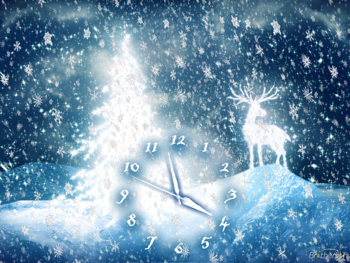 Free Fantasy Cartoon Christmas Deer wallpaper Wallpaper Wallpaper 88021
