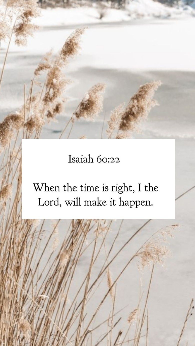 Buy Isaiah 6022 Print When the Time is Right I the Lord Will Online in  India  Etsy