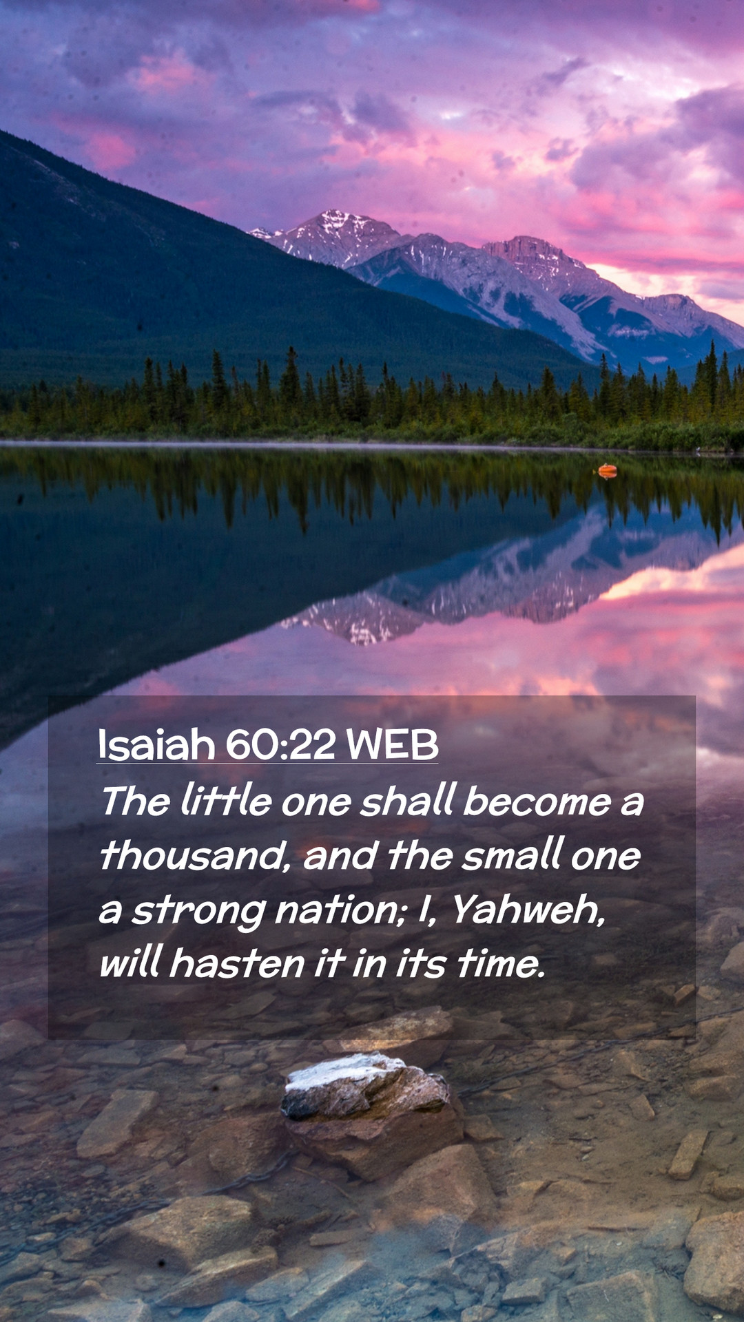 Isaiah 60:22 WEB Mobile Phone Wallpaper little one shall become a thousand