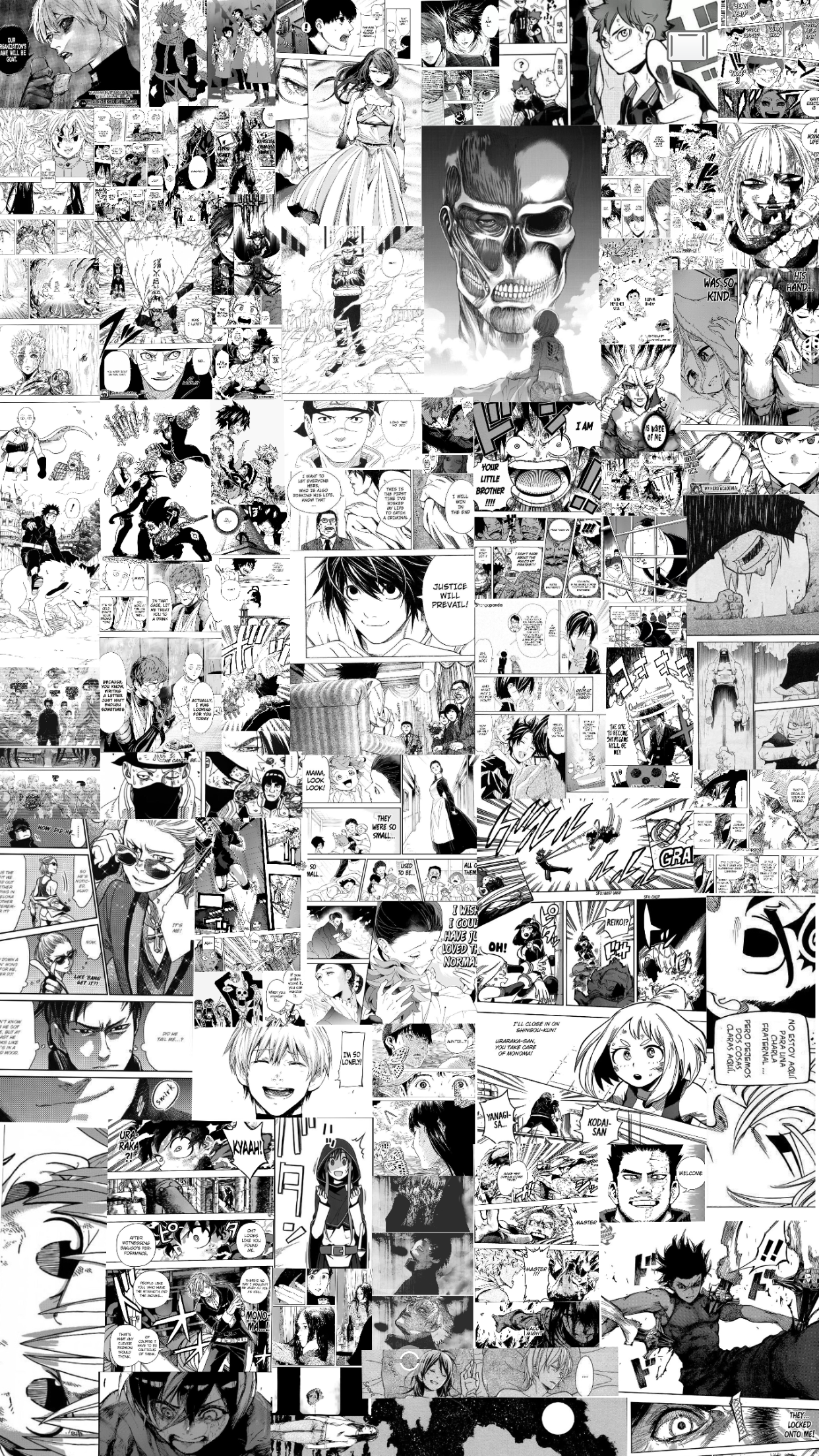 Manga Panel Collage. Animes wallpaper, Wallpaper animes, Wallpaper bonitos