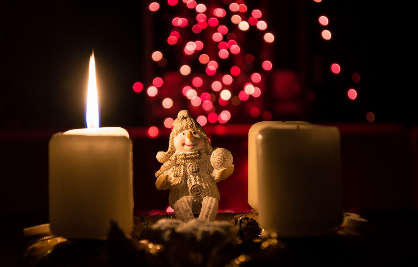 Wallpaper holiday, toy, candles, Advent image for desktop, section новый год