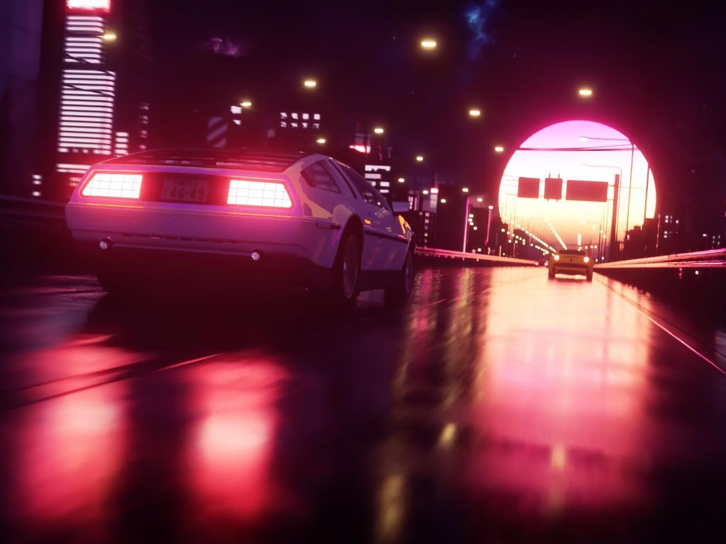 Delorean 4K wallpaper for your desktop or mobile screen free and easy to download. Live wallpaper, Vaporwave wallpaper, Computer wallpaper hd