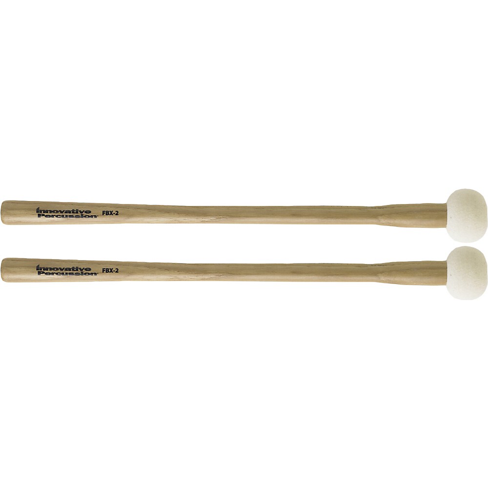 Innovative Percussion FB4 Marching Bass Drum Mallets - Heartwood Hickory