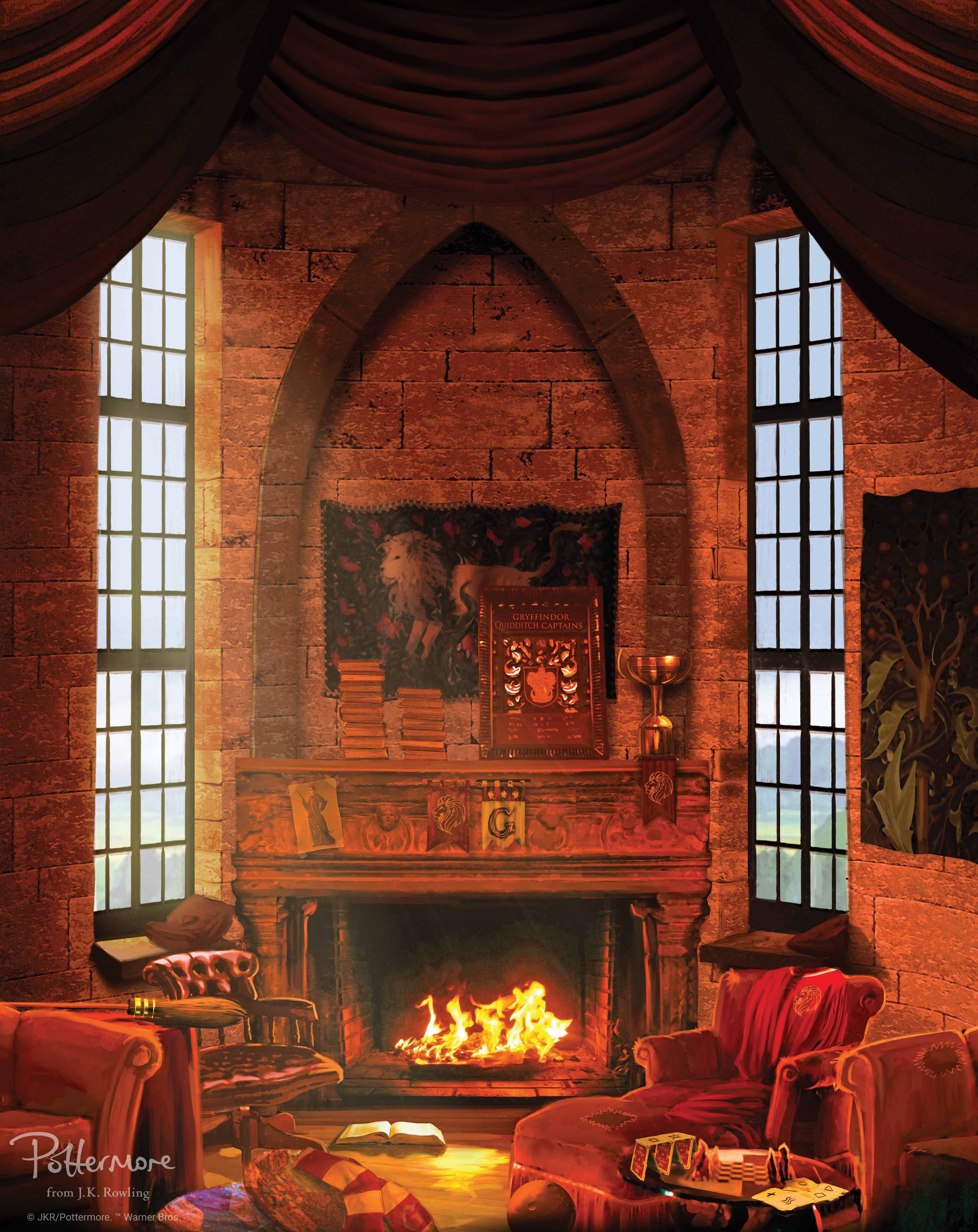 New Pottermore House Wallpaper. Gryffindor common room, Gryffindor, Harry potter image