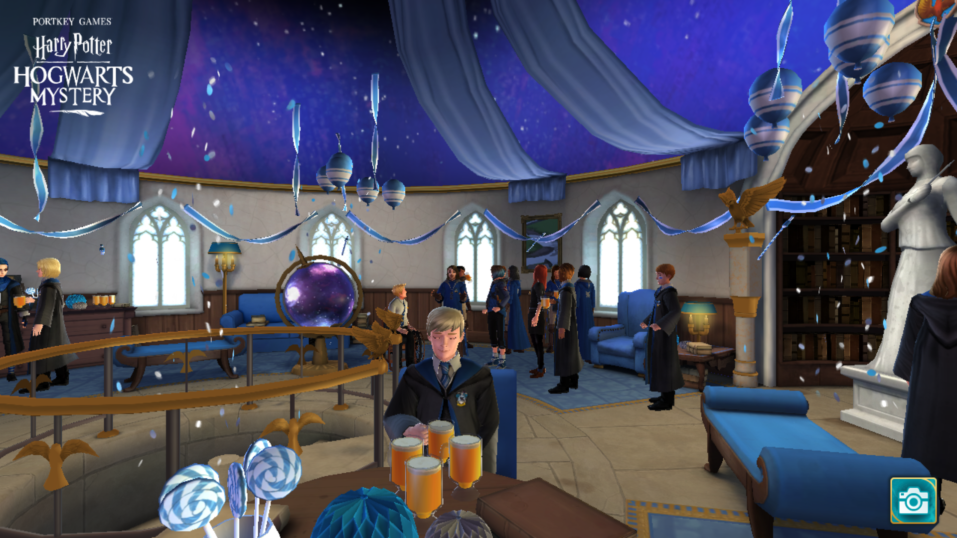 The Ravenclaw Common Room looks beautiful!!