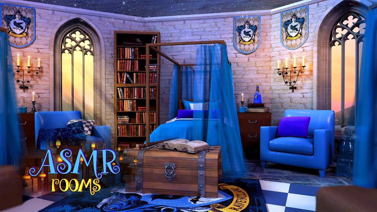 Harry Potter Inspired Ambience Dormitory UHD 1 Hour Sou. Harry potter bedroom decor, Harry potter room decor, Harry potter bedroom