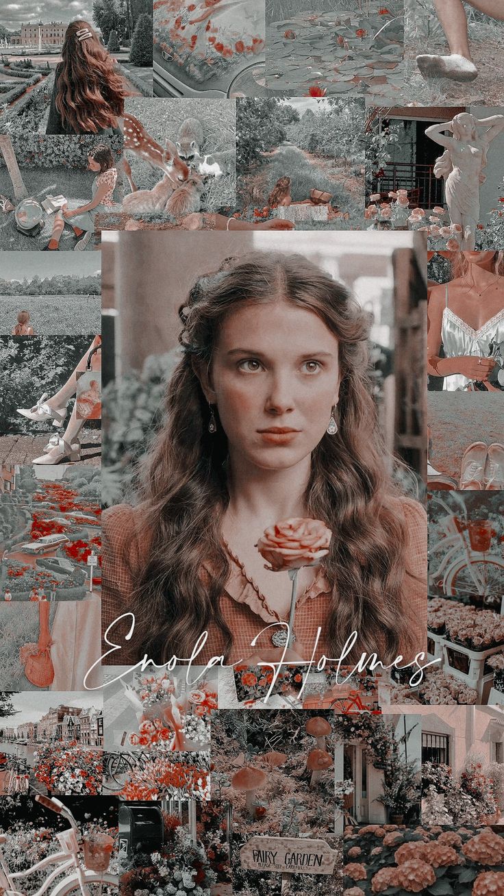 Lockscreen wallpaper Enola Holmes. Enola holmes, Enola, Holmes