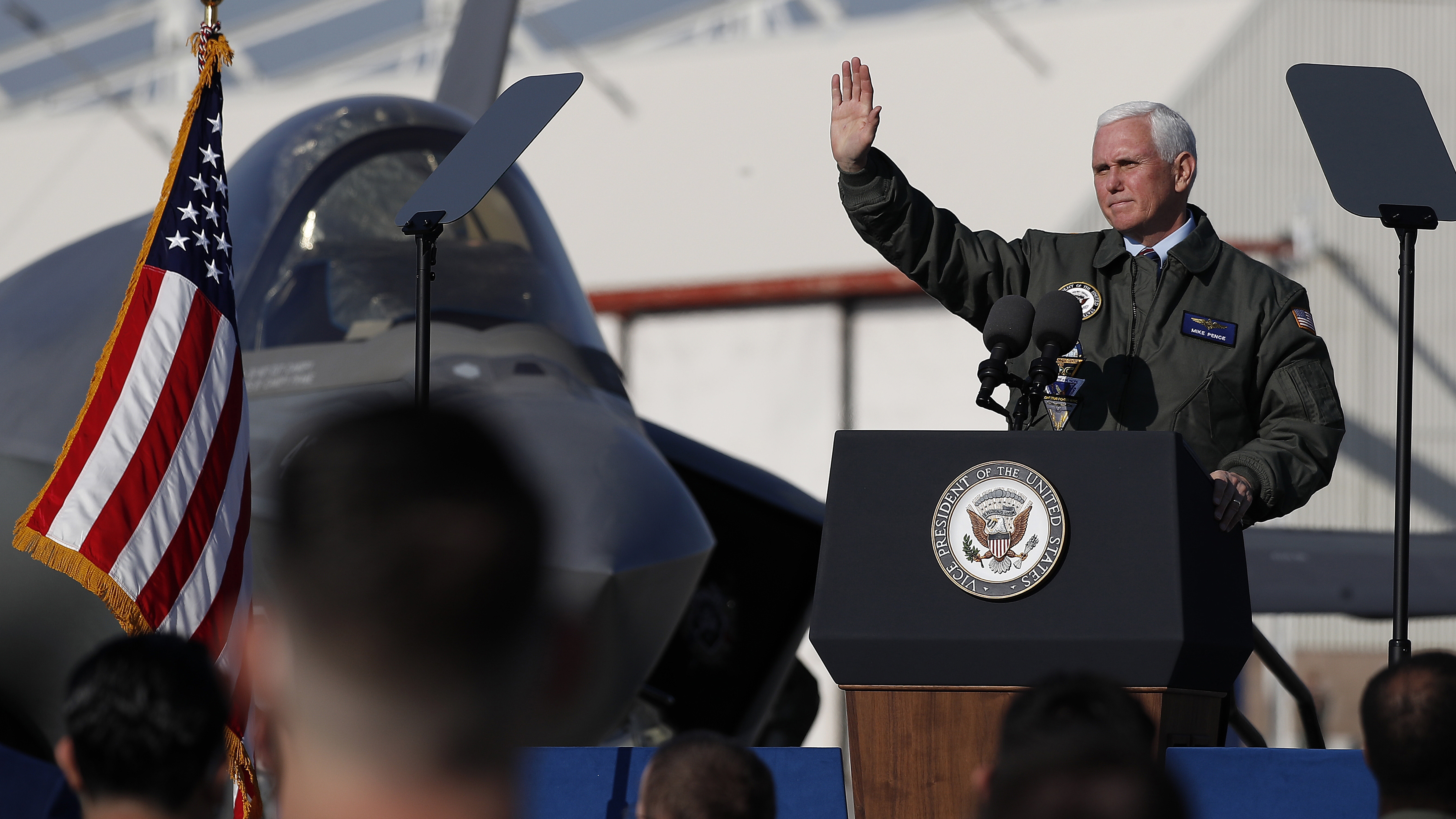 Vice President Mike Pence visits Naval Air Station Lemoore