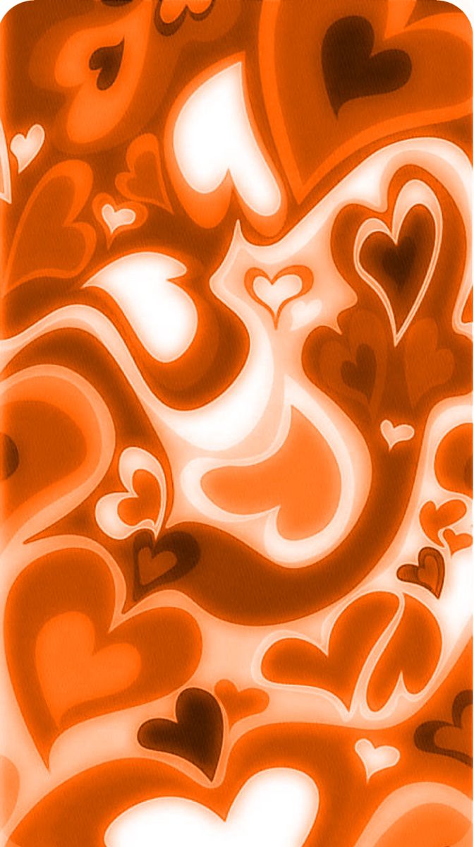 Cute wallpaper‍. Heart iphone wallpaper, Orange wallpaper, Hippie wallpaper
