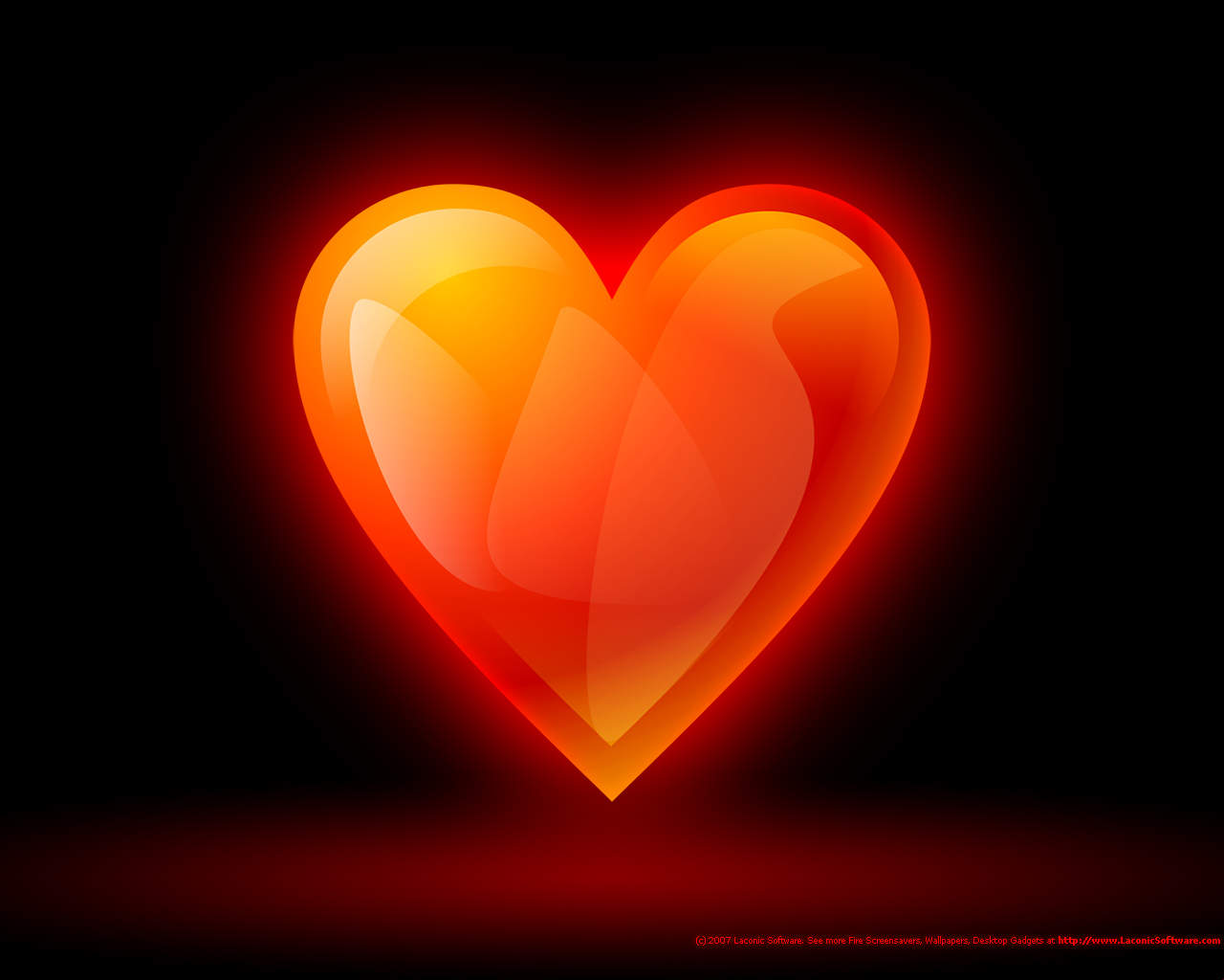 orange heart screensavers