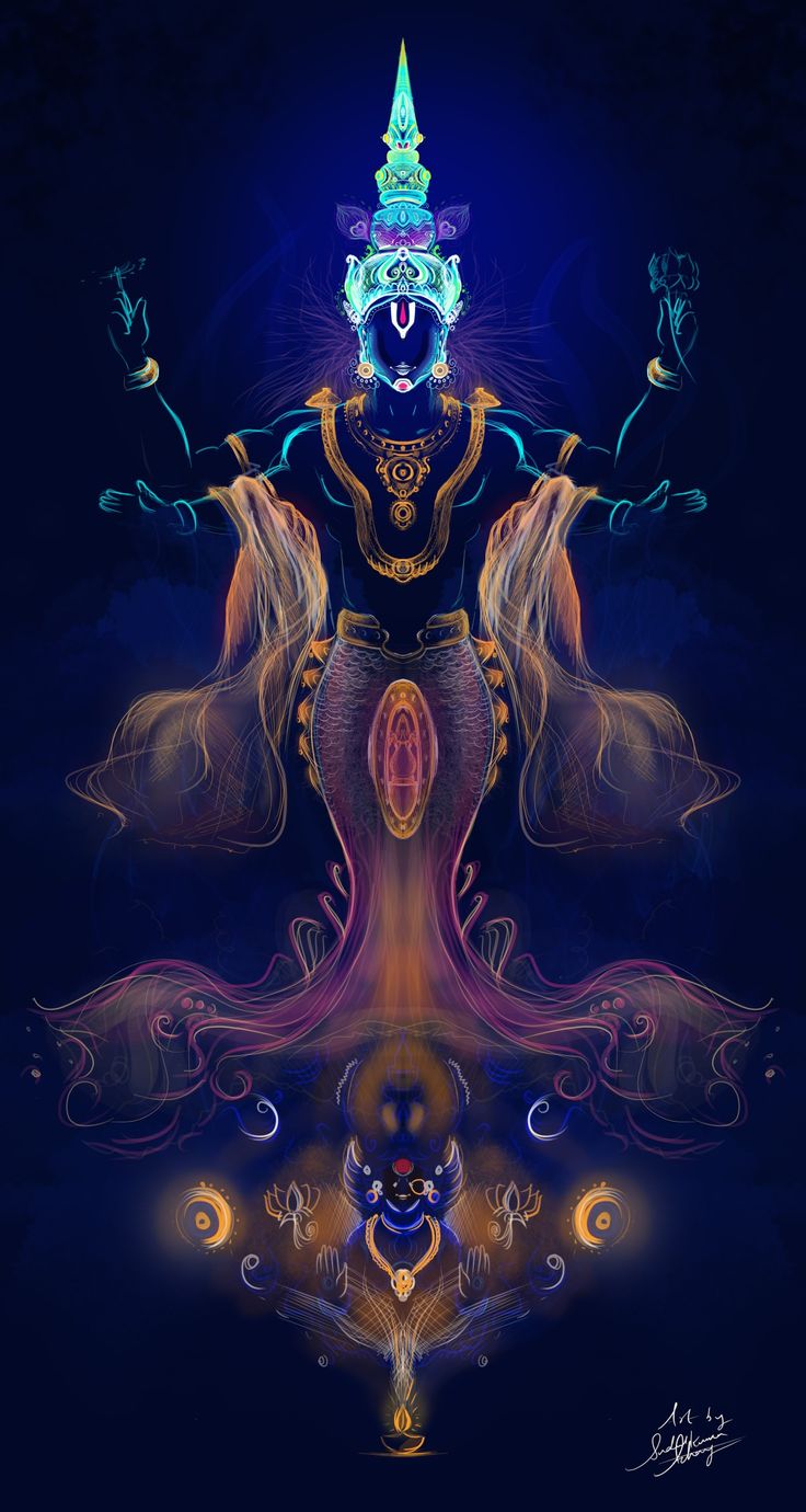 Vishnu. God illustrations, Vedic art, Goddess artwork
