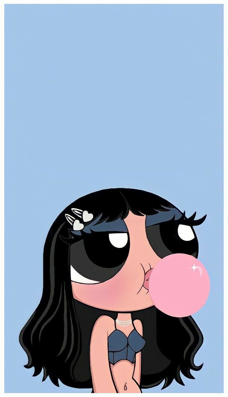 Pin En Fille Avec Chewing Gum